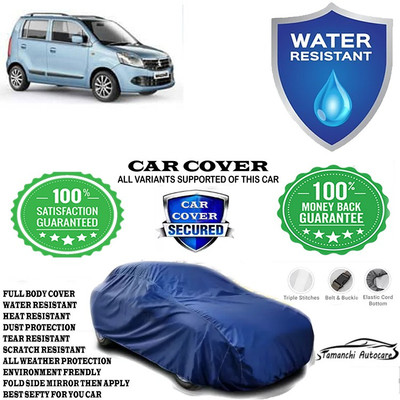 Tamanchi Autocare Car Cover For Maruti Suzuki Wagon R ZXI AMT 1.2 Petrol(Blue)