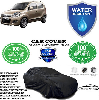 Tamanchi Autocare Car Cover For Maruti Suzuki Wagon R LXI Optional(Black)