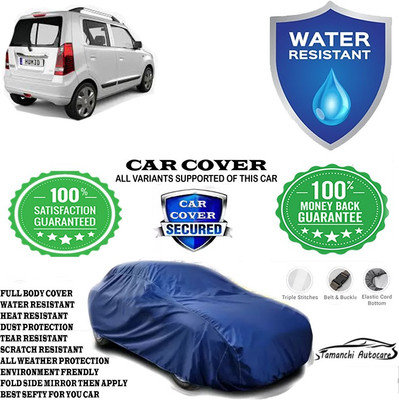 Tamanchi Autocare Car Cover For Maruti Suzuki Wagon R ZXI 1.2 Petrol(Blue)