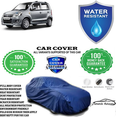 Tamanchi Autocare Car Cover For Maruti Suzuki Wagon R VXI AMT 1.2 Petrol(Blue)