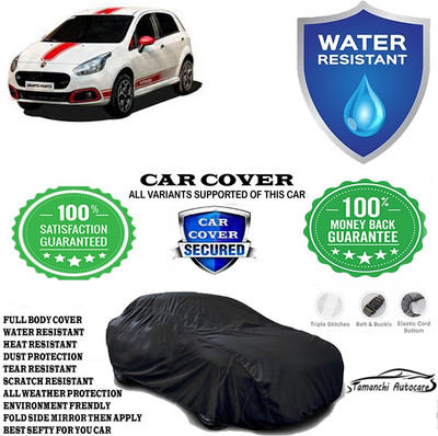 Tamanchi Autocare Car Cover For Fiat Abarth Punto EVO 1.3 Emotion(Black)