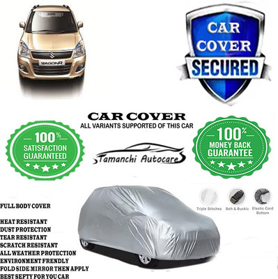 Tamanchi Autocare Car Cover For Maruti Suzuki Wagon R VXI AMT Opt 1.2 Petrol(Silver)