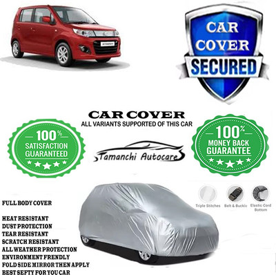 Tamanchi Autocare Car Cover For Maruti Suzuki Wagon R Stingray LXI Optional(Silver)