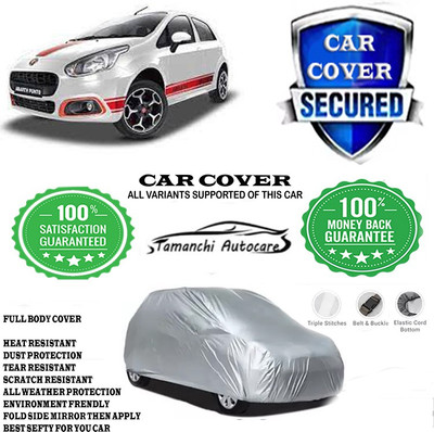 Tamanchi Autocare Car Cover For Fiat Abarth Punto 1.4 T-Jet Petrol(Silver)