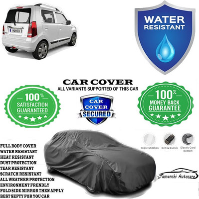 Tamanchi Autocare Car Cover For Maruti Suzuki Wagon R ZXI 1.2 Petrol(Grey)