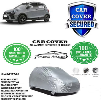 Tamanchi Autocare Car Cover For Maruti Suzuki Celerio X AMT VXI Petrol(Silver)