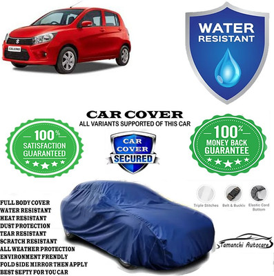 Tamanchi Autocare Car Cover For Maruti Suzuki Celerio VXI Optional Petrol(Blue)