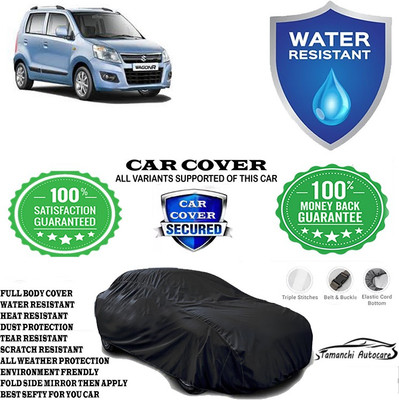 Tamanchi Autocare Car Cover For Maruti Suzuki Wagon R VXI Opt 1.2 Petrol(Black)