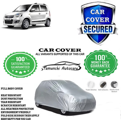 Tamanchi Autocare Car Cover For Maruti Suzuki Wagon R VXI Optional(Silver)