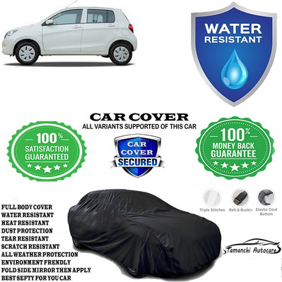 Tamanchi Autocare Car Cover For Maruti Suzuki Celerio ZXI Petrol(Black)