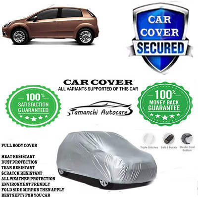 Tamanchi Autocare Car Cover For Fiat Abarth Punto EVO 1.3 Dynamic(Silver)