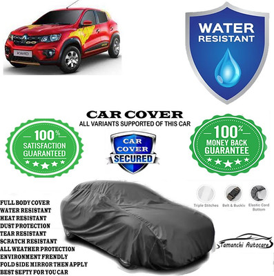 Tamanchi Autocare Car Cover For Renault Kwid IRON MAN 1.0 AMT(Grey)