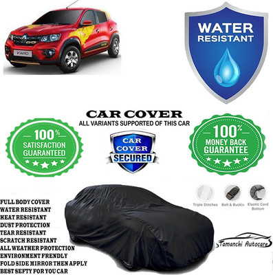Tamanchi Autocare Car Cover For Renault Kwid IRON MAN 1.0 AMT(Black)