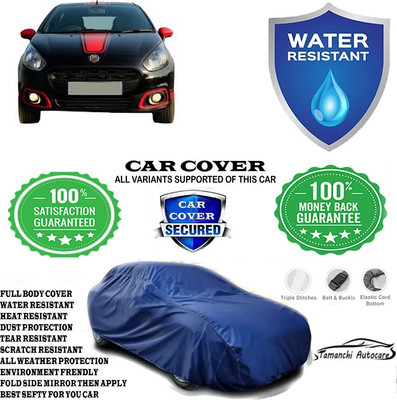 Tamanchi Autocare Car Cover For Fiat Abarth Punto EVO 1.2 Dynamic(Blue)