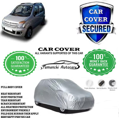 Tamanchi Autocare Car Cover For Maruti Suzuki Wagon R VXI AMT Opt Petrol(Silver)