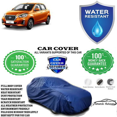 Tamanchi Autocare Car Cover For Datsun Go(Blue)