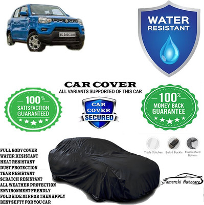 Tamanchi Autocare Car Cover For Maruti Suzuki S-Presso VXI Petrol(Black)