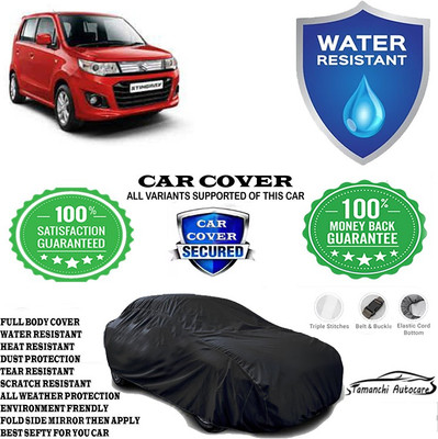 Tamanchi Autocare Car Cover For Maruti Suzuki Wagon R Stingray AMT VXI(Black)