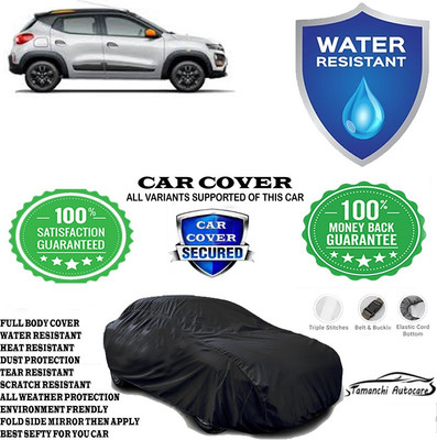 Tamanchi Autocare Car Cover For Renault Kwid Climber 1.0 MT Opt Petrol(Black)