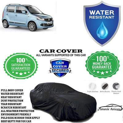 Tamanchi Autocare Car Cover For Maruti Suzuki Wagon R ZXI AMT 1.2 Petrol(Black)