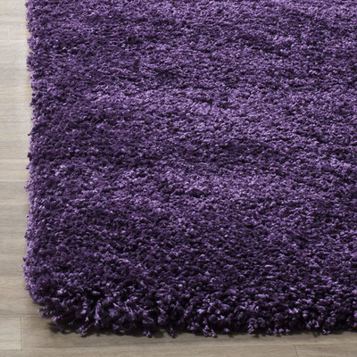 Acarpet Purple Polyester Carpet(4 ft,  X 6 ft, Rectangle)