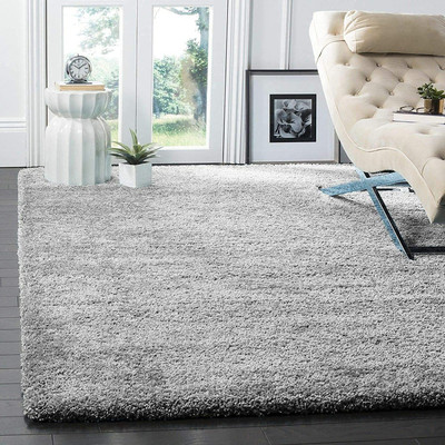 AyanCarpets Grey Polyester Carpet(2 ft,  X 4 ft, Rectangle)