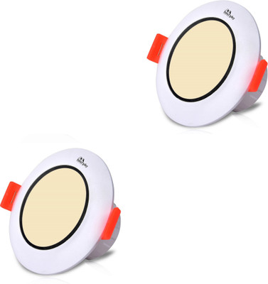 MURPHY LED 3W AURA DOWN LIGHT(Warm White, Pack of 2) Recessed Ceiling Light Ceiling Lamp(White)