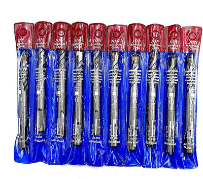Jon Bhandari Tools 10 x 110mm 10 x 110mm SDS Carbide Tipped Rotary Hammer Drill Bit Set, pack of 10 pcs