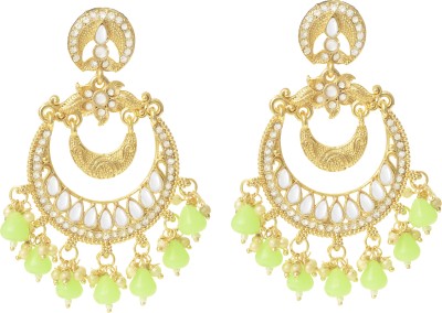 BUY FOR CHANGE LLP Traditional Diamond Chandbali Earrings Alloy Earring Set, Hoop Earring, Chandbali Earring