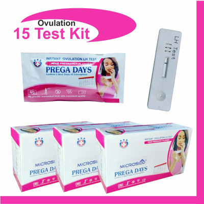 MICROSIDD Pregaday Instant LH Ovulation Kit(15 Tests, Pack of 15)