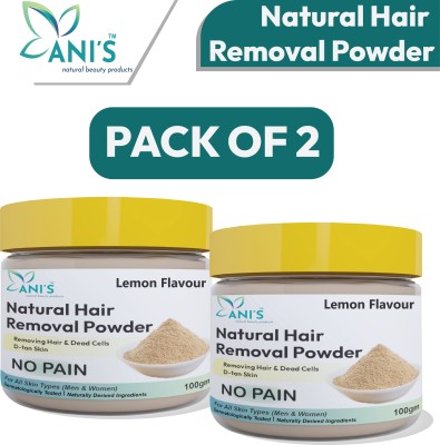 ANI'S Instant Hair Lemon Flavour Powder No Pain Wax(200 g)