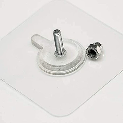 Gorofy Pack of 10 Self Adhesive Screw Nail Wall Hooks sticker Hook 10(Pack of 1)