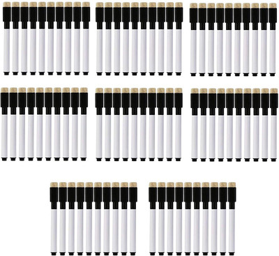 DEZIINE 100 PC Black Magnetic Whiteboard Pen Office School Stationery Supplies(Set of 100, Black)