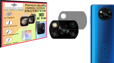 HIDEOUS Back Camera Lens Glass Protector for POCO X3(Pack of: 1)