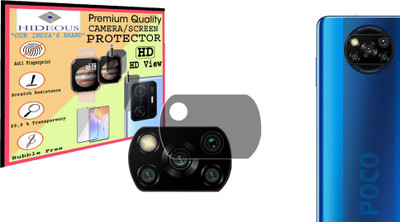 HIDEOUS Back Camera Lens Glass Protector for POCO X3.(Pack of: 1)