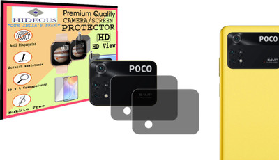 HIDEOUS Back Camera Lens Glass Protector for POCO M4 PRO 4G(Pack of: 2)