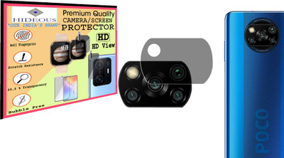 HIDEOUS Back Camera Lens Glass Protector for POCO X3(Pack of: 1)