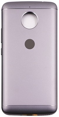 Sandreezz Motorola Moto E4 (with Proper Logo) Back Panel(Grey)