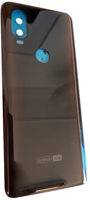 Sandreezz Motorola One Vision (with Proper Logo) Back Panel(Brown)