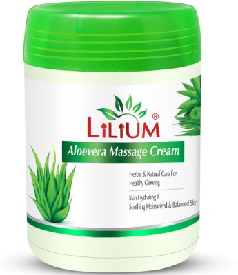 LILIUM Herbal Aloevera Massage Cream 900ml With Skin Whitening Cream20ml(920 ml)