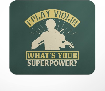 LASTWAVE i play violin what’s your superpower, Graphic Printed Mouse Pad for Computer, PC Mousepad(Multicolor)