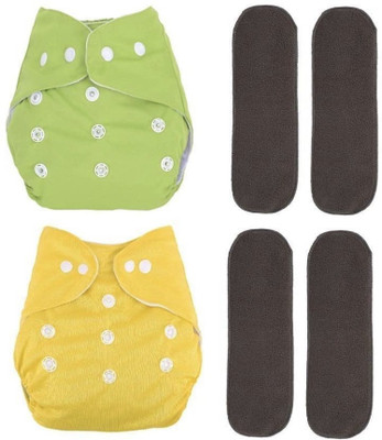 Jaydison Solid Reusable Cloth Button Diaper Reuse Nappy & Insert 0-24m GYDBVB28