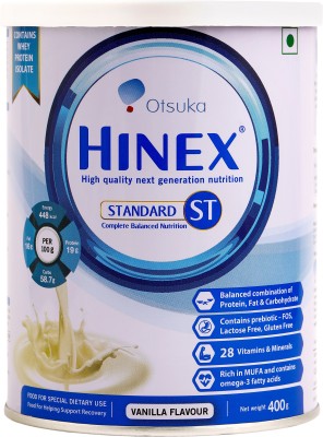 HINEX Standard- ST 400gm ( complete balanced nutrition) Whey Protein(400 g, Vanilla)