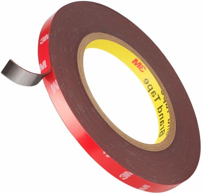 carempire 3M Double Sided Tape Mounting Tape, Adhesive VHB Foam Tape for Home Office Car 12 mm x 10 m Red Reflective Tape(Pack of 1)