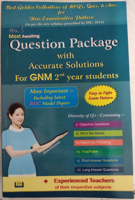 Question Package For GNM 2nd (Second) Year Students Ques. & Ans. By Experienced Teachers (Hindi English Mix Language) 3e Ed. 2020(Paperback, Hindi, Experienced Teachers)