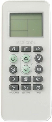 NixGlobal 173 MAGICOOL AC Remote Compatible with WHIRLPOOL AC Remote Controller(White)