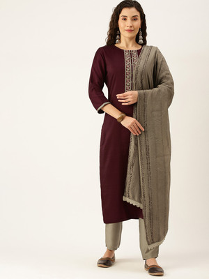 SWAGG INDIA Embroidered Kurta, Trouser/Pant & Dupatta Set