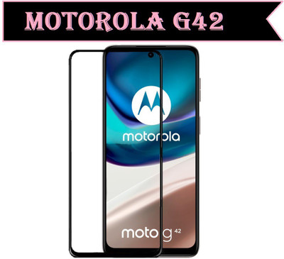 CASEHUNT Edge To Edge Tempered Glass for Motorola G42, Moto G42(Pack of 1)