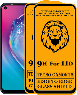 HQ Protection Edge To Edge Tempered Glass for TECNO CAMON 15(Pack of 2)