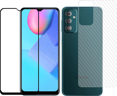 Vatsin Front and Back Tempered Glass for Samsung Galaxy F13, Samsung Galaxy F13 (Back Carbon Fiber)(Pack of 2)